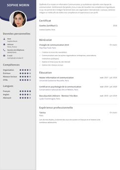 Choisissez le modèle Edinburgh et créez un CV professionnel